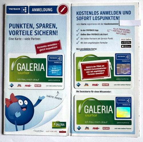 Payback galeria kaufhof - galeria,