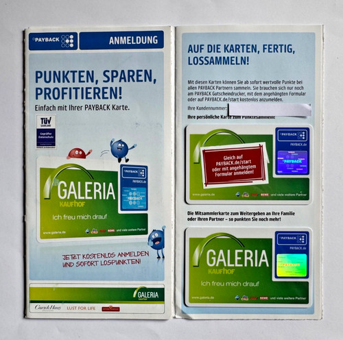 Payback galeria kaufhof - galeria,
